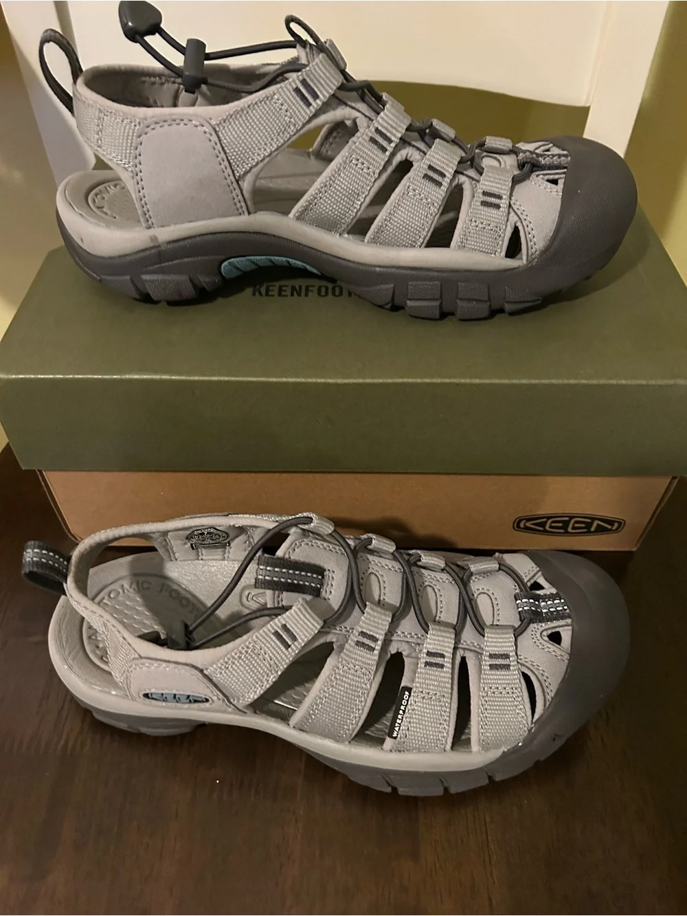 Keen Women’s Gray Multi-Strap Outdoor Trek Sandals